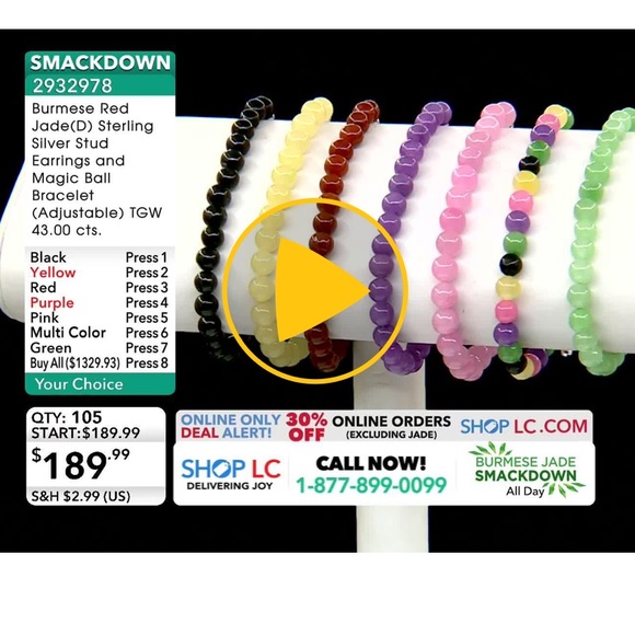 Burmese Pink Jade Bracelet & Earrings Set - Picture 6 of 7